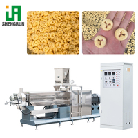 Automatische gepofte maïschips-snacksextruder/puff-snackmachine maïs puff-snackmachine/productie
