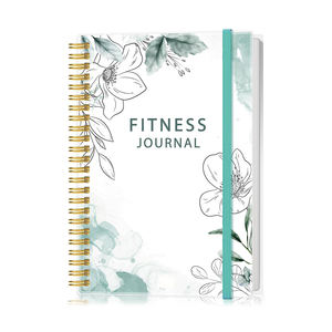 Agenda de Gimnasio Personalizada A5, Impresa, con Tapa Dura, Estilo Ejecutivo, Encuadernación en Espiral, Ecológica, con Logotipo en Dorado, Regalo para Entrenamiento - Product Image 1