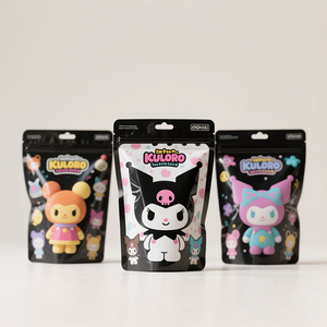 Paquete de embalaje de bloques de construcción de dulces impreso personalizado bolsa de plástico con sello trasero Mylar juguete caja ciega bolsa con cremallera - Product Image 2