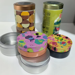 Contenedor <span class=keywords><strong>de</strong></span> estaño <span class=keywords><strong>de</strong></span> aluminio reciclable sostenible Tapón <span class=keywords><strong>de</strong></span> rosca hermético para alimentos y píldoras Acabado <span class=keywords><strong>de</strong></span> metal mate <span class=keywords><strong>Uso</strong></span> industrial - Product Image 2