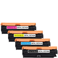 Cartouche de toner CE740A CE741A CE742A CE743A compatible avec les imprimantes couleur professionnelles CP5225 CP5225n CP5225dn CP5220