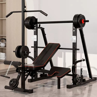 Haltère Lit Squat Rack Barbell Rack Barbell Set Réglable Haltérophilie Banc Presse Rack
