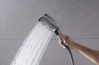 Ensemble de mitigeur thermostatique de douche et bain encastré moderne, système de douche pluie dissimulé en laiton
