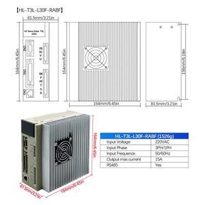 HLTNC 130ST-M15015 + 485 (con comunicación 220) 15 NM 2.3KW V aplicado a máquinas herramienta CNC industriales automáticas - Product Image 5