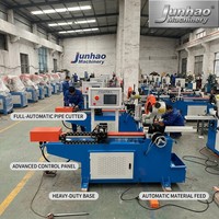 CNC Automatische Kreissäge 315mm mit Drehkopf für 45° und 90° Schnitte – Schneidemaschine für Stahlrohre, Aluminium-Rund- und Vierkantrohre sowie Profile