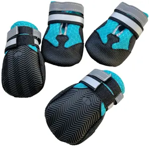 Designer mesh dog shoes and boots pet dog outdoor indoor shoes summer for hot pavement shoes for dogs
