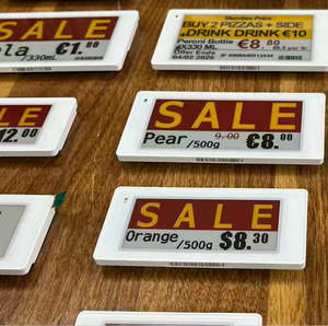 Etiqueta de precio digital NFC ESL de 2.9 pulgadas sin batería, ultrafina, 4 colores, con tinta electrónica para estanterías de supermercados y almacenes. - Product Image 1