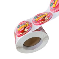 Autocollants en papier synthétique PP brillant de haute qualité, imperméables et résistants à l'huile, étiquettes pour jouets sensoriels pour enfants, conception personnalisée CMYK