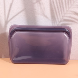Bolsa de almacenamiento cuadrada de silicona de calidad alimentaria, contenedor multiusos ecológico amarillo para viajes y almacenamiento de alimentos - Product Image 3