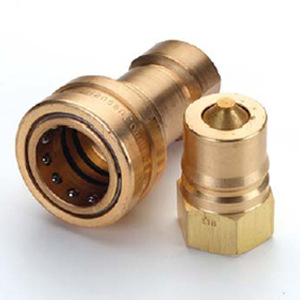 Raccord rapide hydraulique Hansen 38 mm en laiton avec filetage impérial - Product Image 1