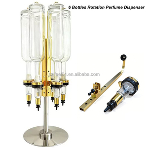 Distributeur de parfum rotatif à 6 bouteilles Présentoir de bar Étagères à étagères Cabinets avec bouteilles de 400ML pour présentoir de meubles de magasin - Product Image 3