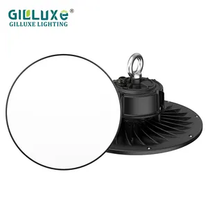 Pabrik Grosir SMD Hitam IP65 Tahan Air 100W 150W 200W Gudang Industri UFO LED Lampu Teluk Tinggi