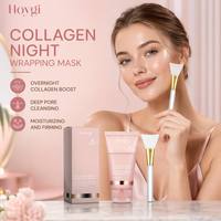 Hoygi Kolagen Peel Off Facial Sheet Pembersih Mendalam Melembapkan Menghidrasi untuk Kulit Bercahaya Grosir Label Pribadi OEM Massal
