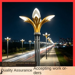 Postes de Luz de Aleación de Aluminio Personalizados, Farola LED Inteligente para Ciudad con Pantallas Publicitarias, Señales de Tráfico, Alimentación CA, Clasificación IP65 - Product Image 3