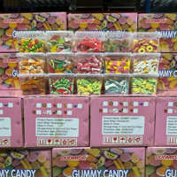 Halal Private Label Wholesale Sweet Sour Bulk Gummy Candy Fruity Flavor Soft Candy Sugar Coated Bottle