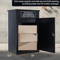 Cajas de seguridad personalizadas, buzón de correos de metal para exteriores, buzón de correo Extra grande, buzón de entrega en el porche, caja de entrega de cartas