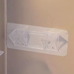 Plastic Wall-Mounted Shelf Bracket Transparent Right Angle Design Easy Installation 0-1kg Load Capacity Large Duo C1QAN - Product Image 3