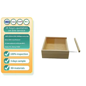 Mini Wood Craft Box 3.5 Inch, Unfinished, Hinged Lid and Magnetic Closure