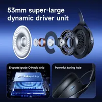Casque de jeu sans fil MCHOSE X9 pour e-sport, triple mode 2.4G, suppression active du bruit, haut-parleurs dynamiques, pour ordinateur de bureau