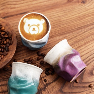 Tazza da Espresso in Ceramica Stile Giapponese Retrò di Lusso per Latte Art e Caffè Concentrato, per Casa e Caffetteria - Product Image 2