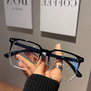 Bán Hot Bán buôn Stylish unisex người lớn quá khổ vuông màu xanh ngăn chặn ánh sáng kính mắt Frames cho tất cả các mặt - Product Image 3