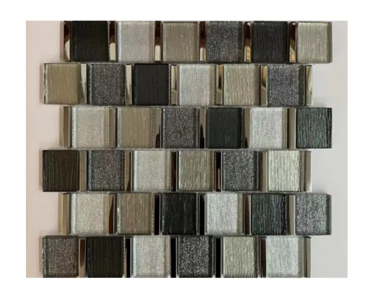 China Factory Direct Supply Promotion Crystal Glass Mosaic Tiles For Kichen Backsplash