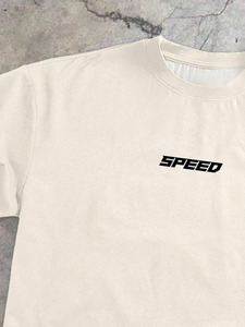 T-shirt décontracté à manches courtes avec imprimé silhouette de course, un cadeau élégant incontournable pour hommes et couples, personnalisable. F10 - Product Image 5