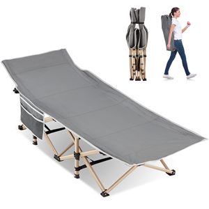 Custom Outdoor Folding Portable Nap Office Recliner Leisure Camping Hiking Picnic Garden <strong>Single</strong> Sleeping <strong>Bed</strong> <strong>Cot</strong> for Events - Product Image 1