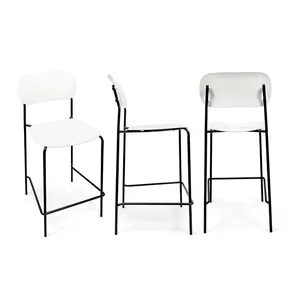 Барные стулья нордические высокие дешевые столовые мебель золотая металлическая спинка роскошная кухня современный высокий стул барные стулья