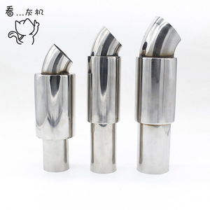 Exhaust Tip 51mm-63mm Mirror <b>Polished</b> Stainless Steel <b>Car</b> Muffler - Product Image 4