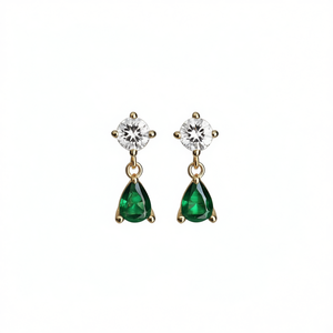 Orecchini E3392 in Oro con Diamanti, Taglio Brillante Rotondo, Colore G, Diamanti Naturali, Classici da Donna per Uso Quotidiano - Product Image 1