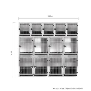 XXL ağır kaynaklı köpek kafesi klasik tarzı katı desen hayvan kulübesi Snap düğmesi kapatma ve plastik tepsi palet malezya - Product Image 3