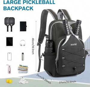 Échantillon gratuit : Sac à dos étanche pour raquettes de pickleball et de tennis, sac de sport et de voyage pour raquettes de tennis et de pickleball - Product Image 2