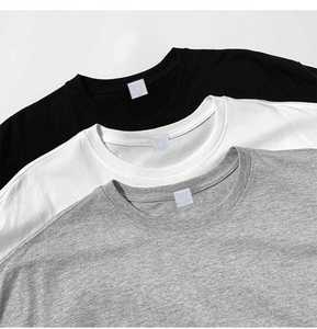 Camisetas Personalizadas al por Mayor, 100% Algodón, Camisetas Blancas para Hombre, Camisetas Casuales Básicas Blancas, Camisetas Personalizadas - Product Image 3