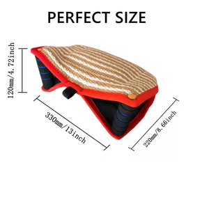 KangdarpetDurable Hemp Jute <b>Dog</b> Bite Tug with Handles - Chew Resistant Training Pillow for Working <b>Dogs</b>, Professional Bite Gear - Product Image 3