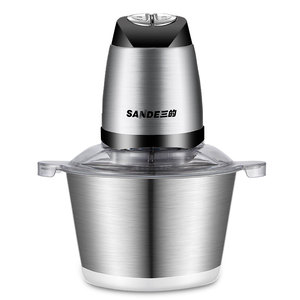 <span class=keywords><strong>Hachoir</strong></span> à viande électrique multifonctionnel pour la maison, l'hôtel, le commerce et la voiture, 2L, 300W, acier inoxydable 304, double vitesse, faible bruit, A++ - Product Image 1