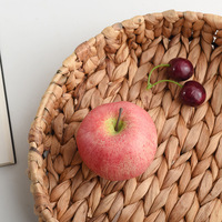 Panier de rangement en verre et eau marine, cartouche de ménage tissée, plateau de Table, panier de rangement de fruits et légumes de cuisine, plateau pochette