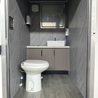 Remorque WC Mobile de Luxe Européenne, Douche Portable, Salle de Bain Mobile, Toilettes pour Parc, Écologique et Durable, Panneau Sandwich