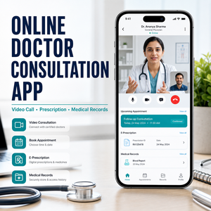 พัฒนาแอปปรึกษาแพทย์ออนไลน์แบบกำหนดเองสำหรับ IOS และ Android พร้อมวิดีโอคอล ออกใบสั่งยา และจัดการบันทึกทางการแพทย์ - Product Image 1