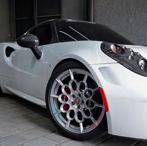 1件式银色拉丝定制锻造车轮5x112 5x114.3 5x120复杂的辐条设计，可增强美观度17-22英寸 - Product Image 4