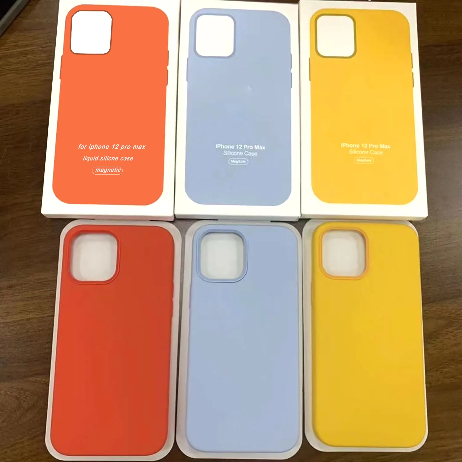 High Quality No Mould Line Soft Touch With Logo Liquid Silicone Case Magnetic Phone Cover For iPhone 13 Pro Max
