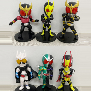 ของเล่นพีวีซีเรซินปรับแต่งได้คุณภาพสูงแอคชั่นแอนด์ทอย Q เวอร์ชัน6ชิ้น/เซ็ตท่าทางคนขี่สวมหน้ากากหุ่นอนิเมะคาเมนไรเดอร์ - Product Image 6