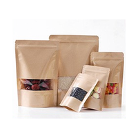 Sachets Doypack 500g avec fermeture éclair refermable, doublure en aluminium, en papier kraft, pour aliments de spécialité