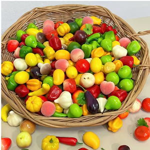 Fruits artificiels en plastique : oranges, bananes, citrons verts, pommes – Idéal pour la maison, la <span class=keywords><strong>cuisine</strong></span>, les fêtes, la photographie et les décorations de Thanksgiving - Product Image 2