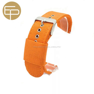 femmes différentes couleurs 16 18 20 22 24 26mm personnalisé <span class=keywords><strong>tissu</strong></span> tissé durable en nylon <span class=keywords><strong>nato</strong></span> <span class=keywords><strong>bracelet</strong></span> de <span class=keywords><strong>montre</strong></span> avec oeillet - Product Image 3