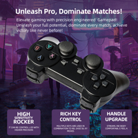 Konsol Game TV Q9Pro H313, pengendali nirkabel ganda RAM 4K 1GB ROM 8GB dengan kartu TF 64G EU/US