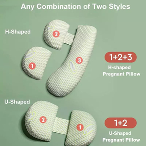 Almohada de Maternidad Personalizada, Desmontable y Ajustable, Suave, de Cuerpo Completo, para Dormir de Lado y para el <span class=keywords><strong>Embarazo</strong></span> - Product Image 3