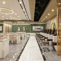 Conception d'intérieur de salon de manucure chinois de luxe sur mesure, mobilier, service de personnalisation d'espace de salon de manucure commercial à guichet unique