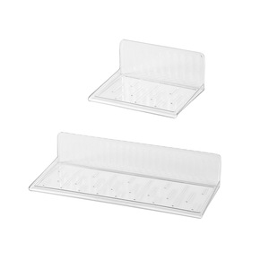 Étagère murale en plastique avec ventouse pour le rangement d'appareils photo et d'horloges, conception à dégagement rapide - Product Image 5