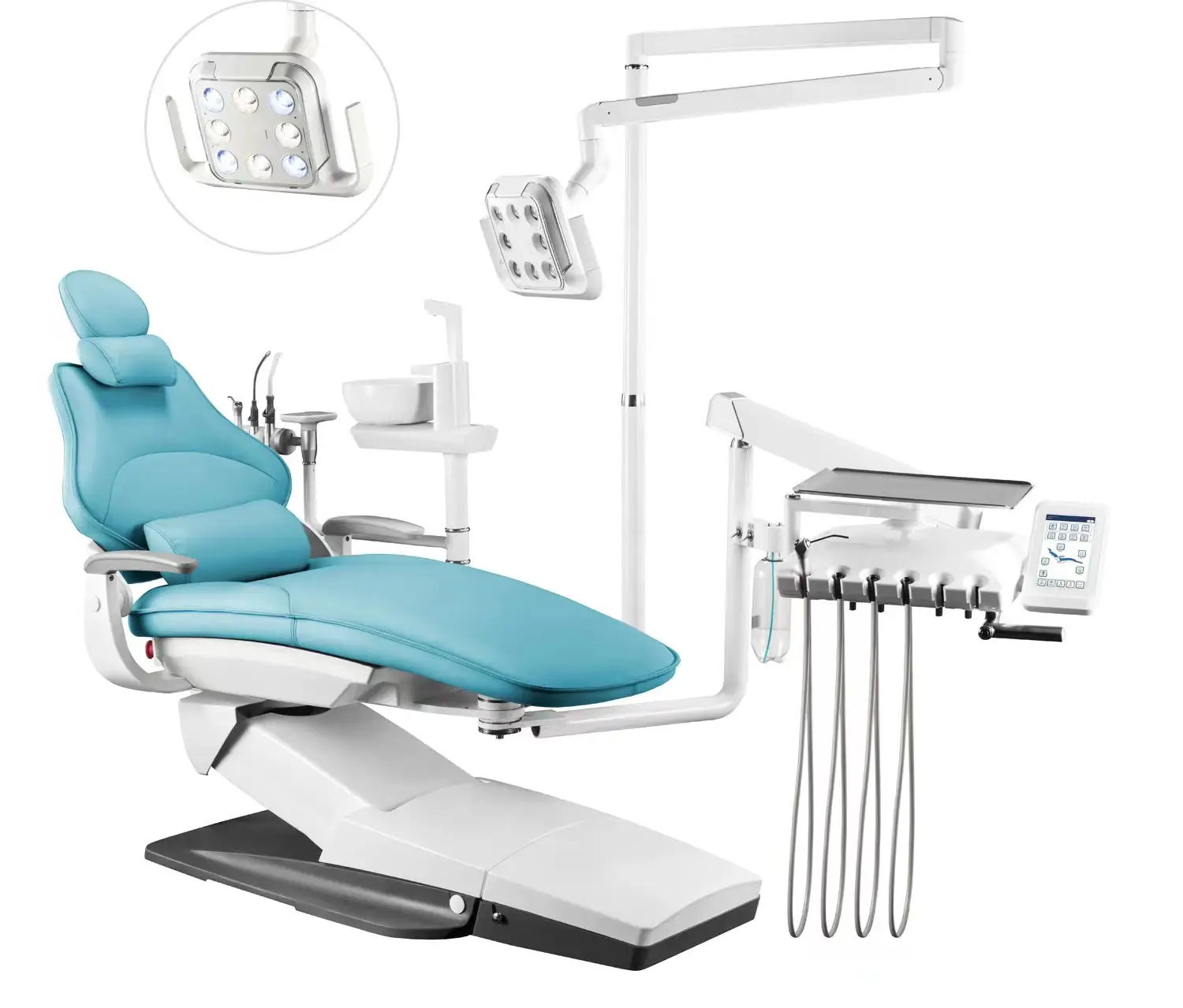 A4 para canhoto tipo americano de alta qualidade luxo CE Dental Medical elétrica conjunto completo equipamentos de cadeira odontológica